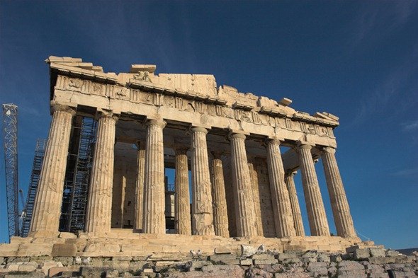 Parthenon_from_West_with_deep_blue_sky
