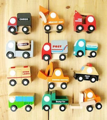 Wooden toy car