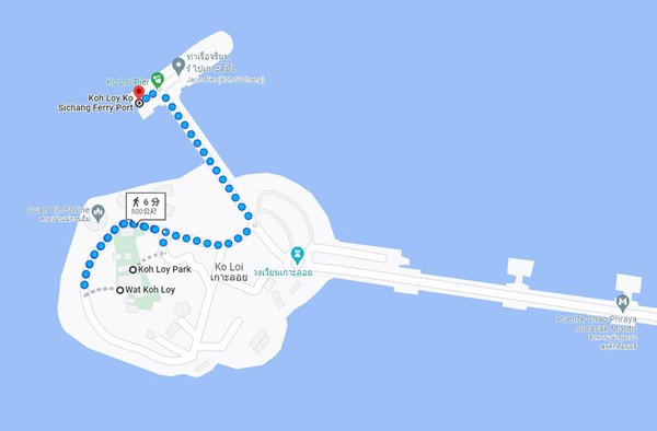 Thailand Sriracha Guan Yin Shrine at Koh Loy Park map.jpg