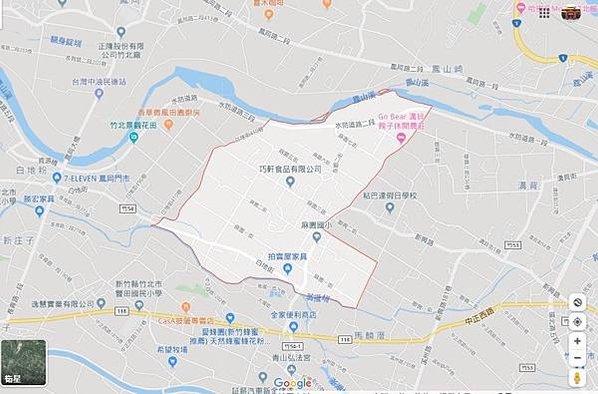 竹北蔴園的開發始於1749年，蔴園正式設庄是1762年/古地