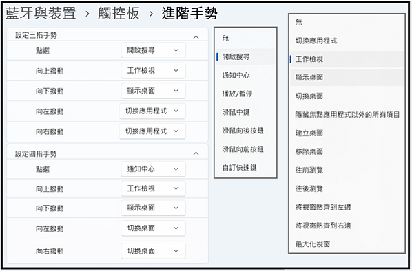 Win_UI_藍牙_藍牙與裝置_觸控板_進階手勢