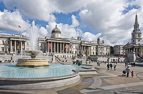 特拉法加廣場 Trafalgar Square獅子巨型銅獅-