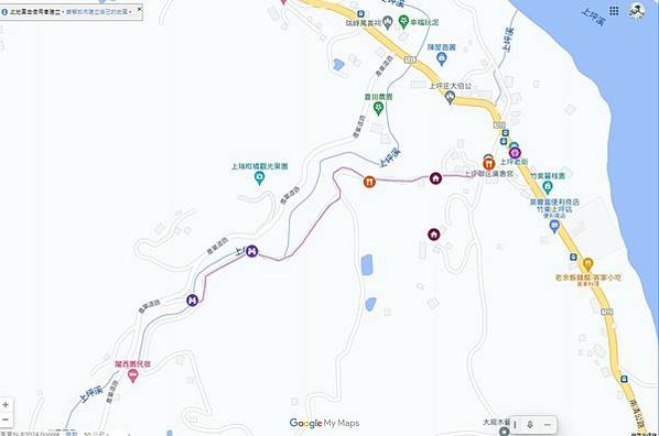 北埔糯米橋上瑞步道（中央寮親水步道） 上瑞步道的入口位於廣惠