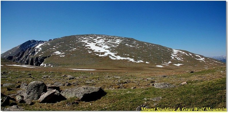 Mount Spalding as seen from the saddle between Spalding &amp; Gr