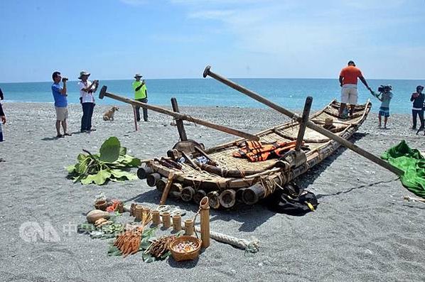 阿美族古帆船為印證近4000年間台灣和南島國家有船隻往來，台