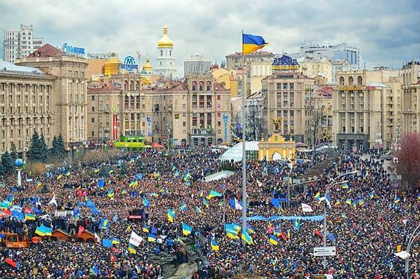 Maidan Nezalezhnosti廣場是烏克蘭首都的心