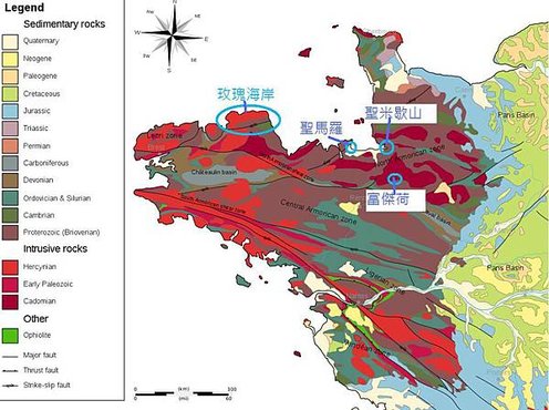 Geological Map of Fougeres