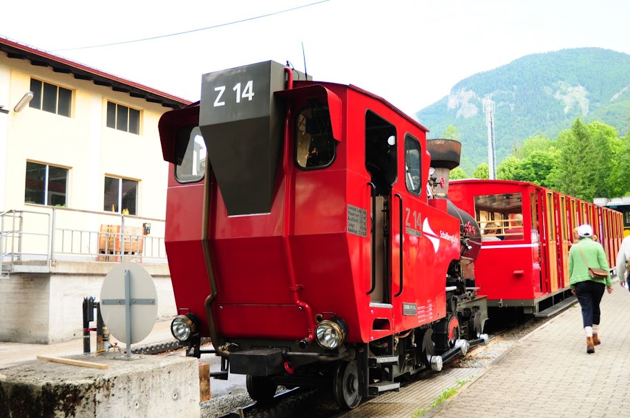 準備搭乘夏夫堡小火車