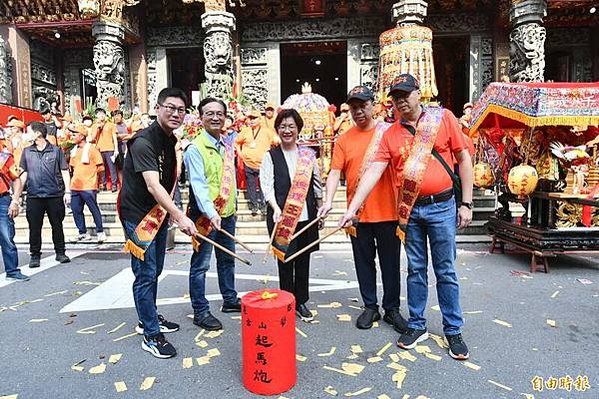 彰邑彰山宮，為期2天的迓王爺活動。該宮主委陳志忠表示，這是1