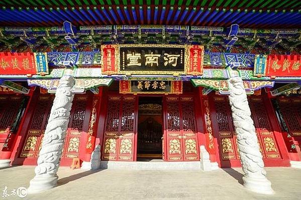 丘(邱)氏總祠河南堂文化園-坐北朝南，自北向南依次建有姜太公