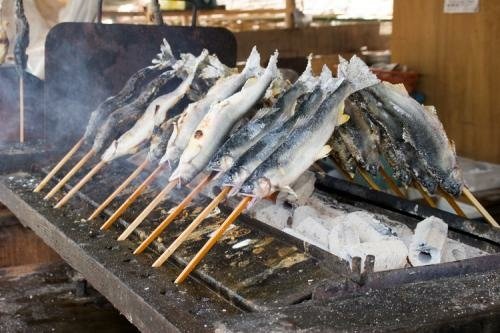 日田樂活!     現烤香魚    漁梁場