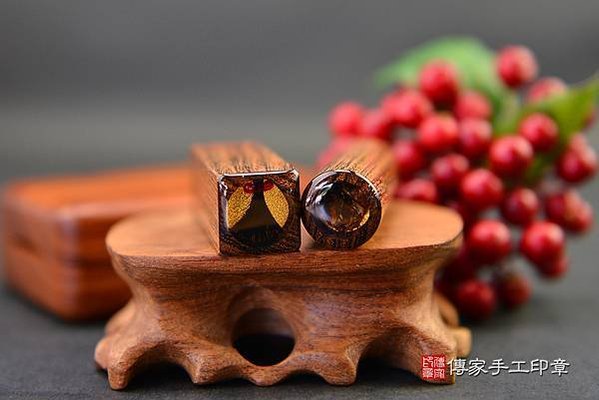 霸氣外漏！氣勢逼人！頂級南美洲金獅檀木(✪ω✪)　臍帶印章、