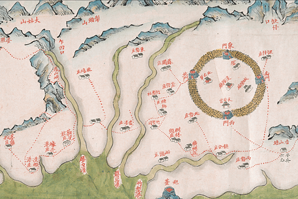 臺灣府汛塘圖局部--1735-1759