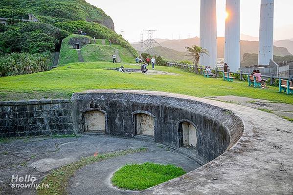白米甕砲台-荷蘭城建於1900年與東側和平島的社寮砲台扼守基