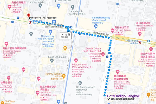 One More Thai to Hotel Indigo Bangkok map.jpg