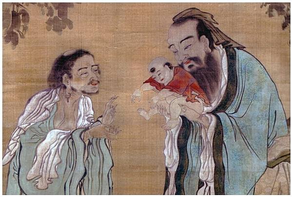 儒、佛、道的共源，是更高的大道、大法- [清]丁雲鵬繪《三教