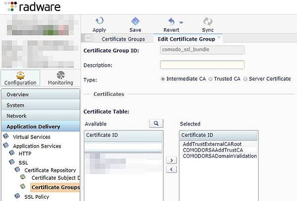 Nortel Alteon Radware Offload 