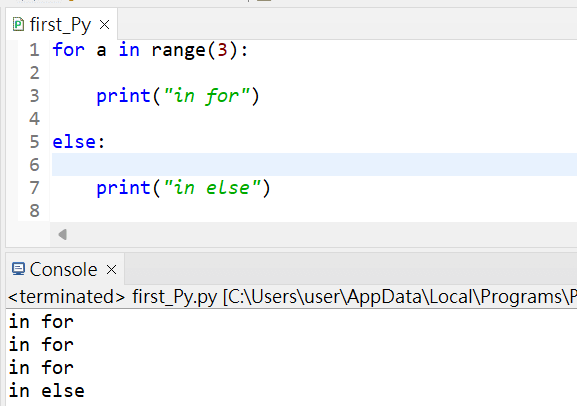 Python Eclipse 初學 入門 教學 基本方法 for while else loop range len 迴圈 學生成績 範例