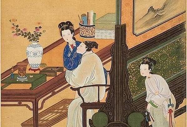 春宮圖/古代行房圖/殷奇《春宮圖冊》/A片/「妻不如妾，妾不