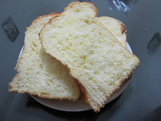 用統一麥典QQ粉做丹麥土司切片照