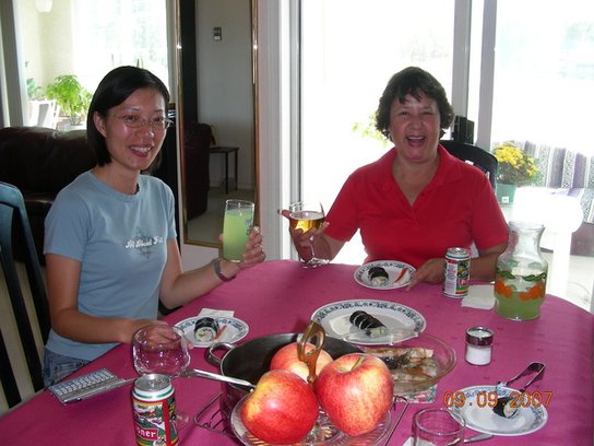 sita&amp;my host mother.JPG