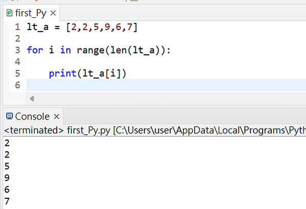 Python Eclipse 初學 入門 教學 基本方法 for while else loop range len 迴圈 學生成績 範例