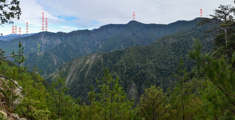 烏石坑山稜線東北向展望 1-1