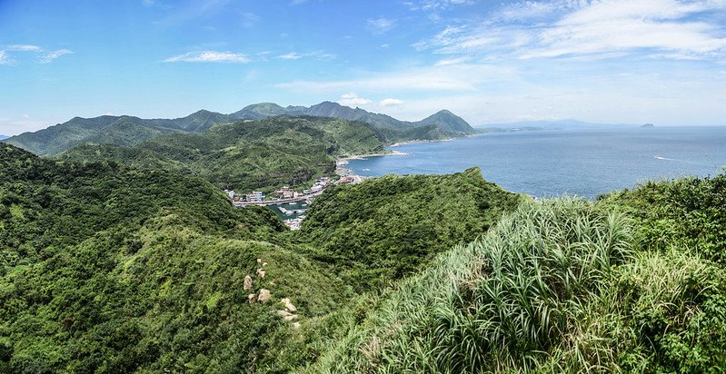 鼻頭角步道夕陽亭西望