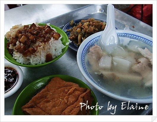 原汁排骨湯+滷肉飯