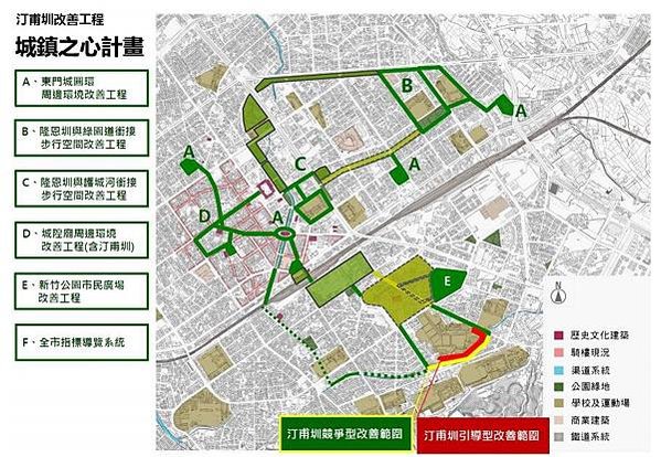 新竹市汀甫圳引頭前溪水，流經十八尖山、香山入海，目前仍肩負重