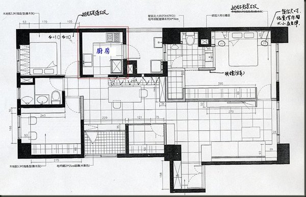 廚房平面圖