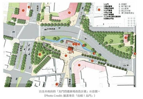 甕城-台北城北門/「瀛壖寶藏」、「巖疆鎖鑰」/甕城城郭額銘「