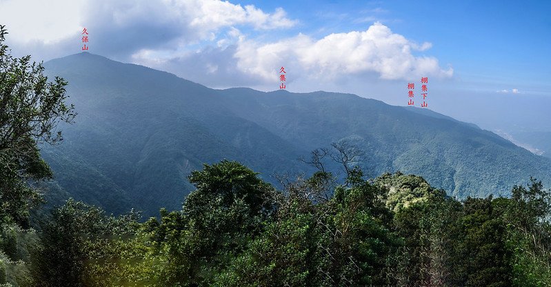 大武藏北峰山徑(H 1174 m) 西南望群山 (2)