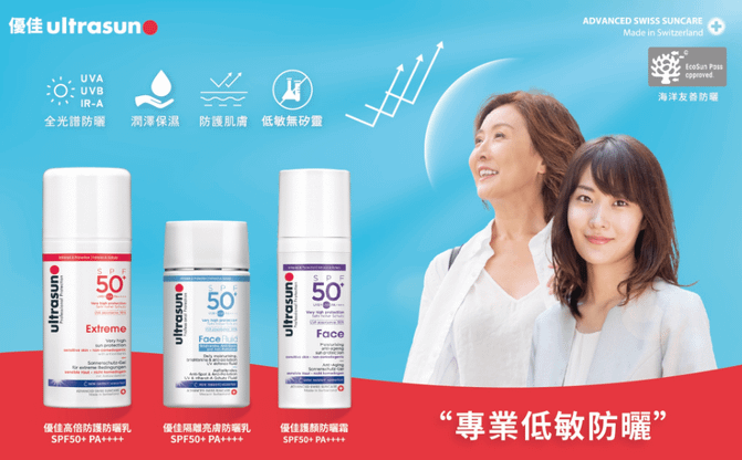 【Ultrasun】優佳護顏修護防曬乳SPF50+ PA++++