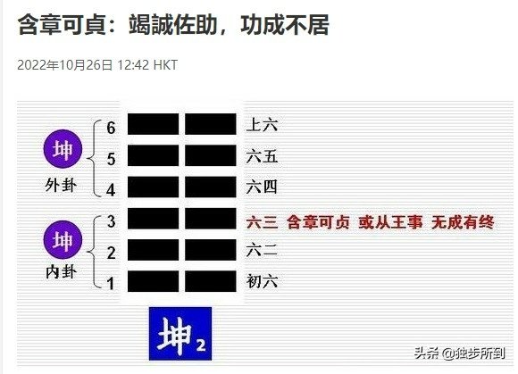 含章可貞: 出自《易經》 坤 六三：含章可貞。 或從王事，無