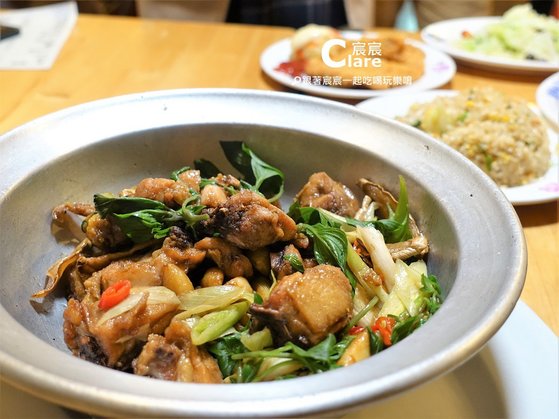 台南松仔腳燒烤海產-三杯雞.JPG