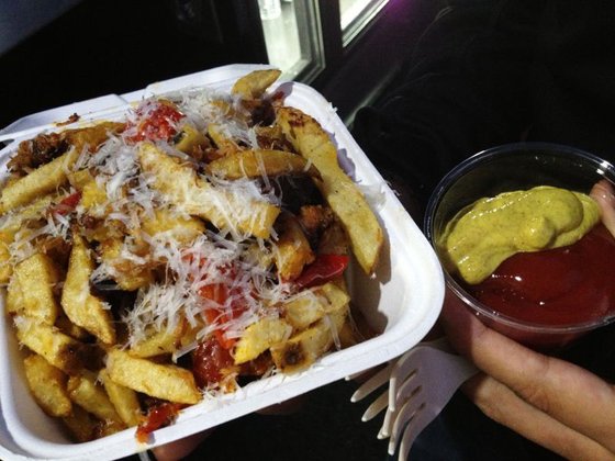 Bacon Bacon Food Truck - Pork Belly Fries $6