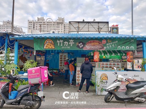 竹力亭蔥油餅-店門口.地點-台南永康下午茶點心3.jpg