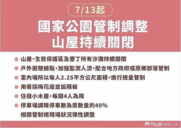 10-國家公園管制調整、山屋持續關閉