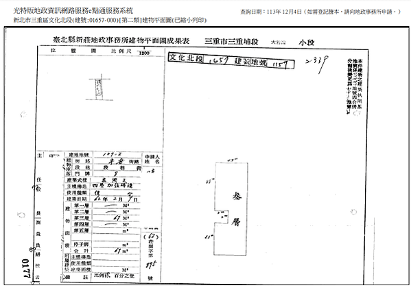 ▌01/13法拍屋｜1拍｜新北市三重區平安街8號3樓｜捷運台