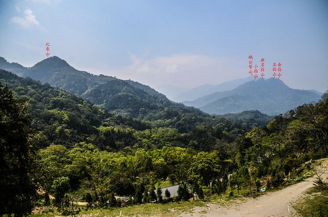 騎龍山西南望比來山、五指山、鵝公髻山 1