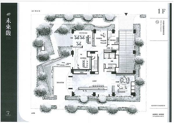 【品舜龍舜建設．未來馥】永康區正核心探索公園旁大樓格局圖1樓公設~薔薇媽媽的看屋手札