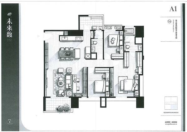 【品舜龍舜建設．未來馥】永康區正核心探索公園旁大樓格局圖A1~薔薇媽媽的看屋手札