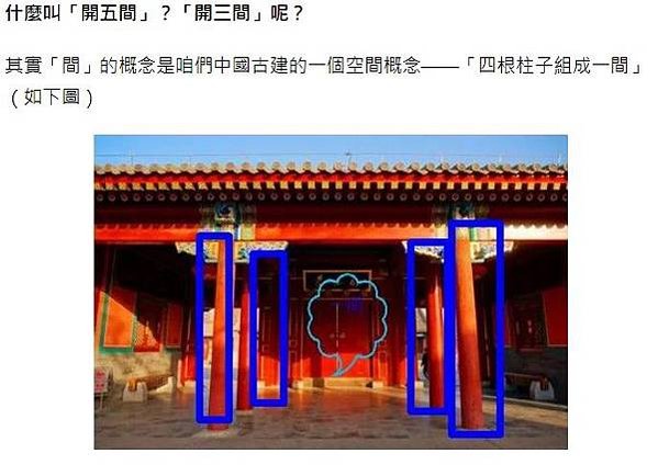 板橋林本源五落大厝/一個院子四面建有房屋，通常由正房、東西廂