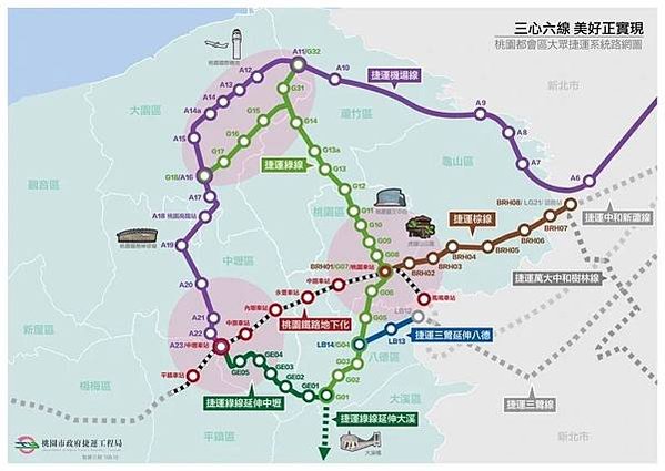 八德市大湳都市計畫區內50多公頃農地被畫入捷運綠線都計範圍，