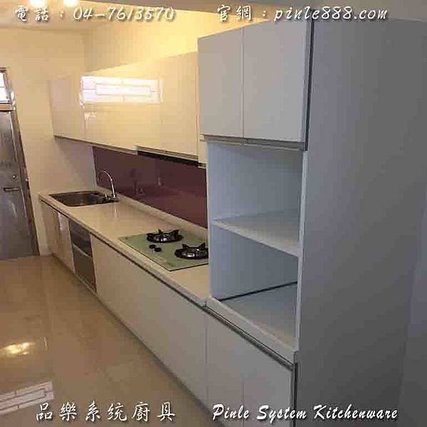 『廚具』『中部廚具』『工廠直營』『系統廚具規劃』『品樂廚具』純白廚具組❤