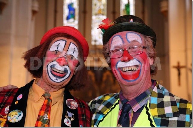 Clown church service