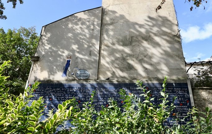 法國 巴黎 蒙馬特Montmartre 聖心堂 小丘廣場 畫