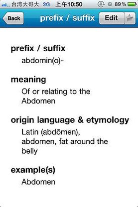 Lab Values +, Abb, Prefix/Suffix Medical Ref - Prefix/Suffix - abdomen