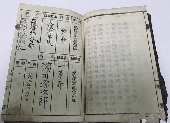 軍隊手牒/軍人證/台灣軍台灣步兵第二聯隊/1922年7月31